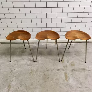 3-benta danska formpressade pallar i palisander