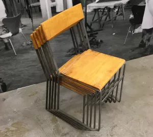 Grythyttan skolstolar i trä & metall