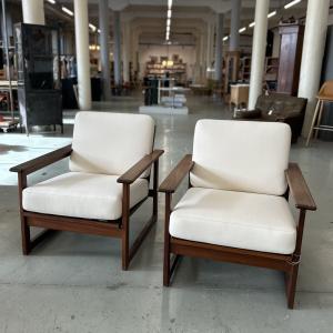 Ett par IKEA karmfåtöljer i teak 1960-tal