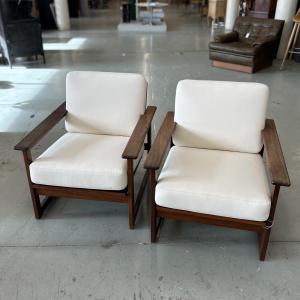 Ett par IKEA karmfåtöljer i teak 1960-tal