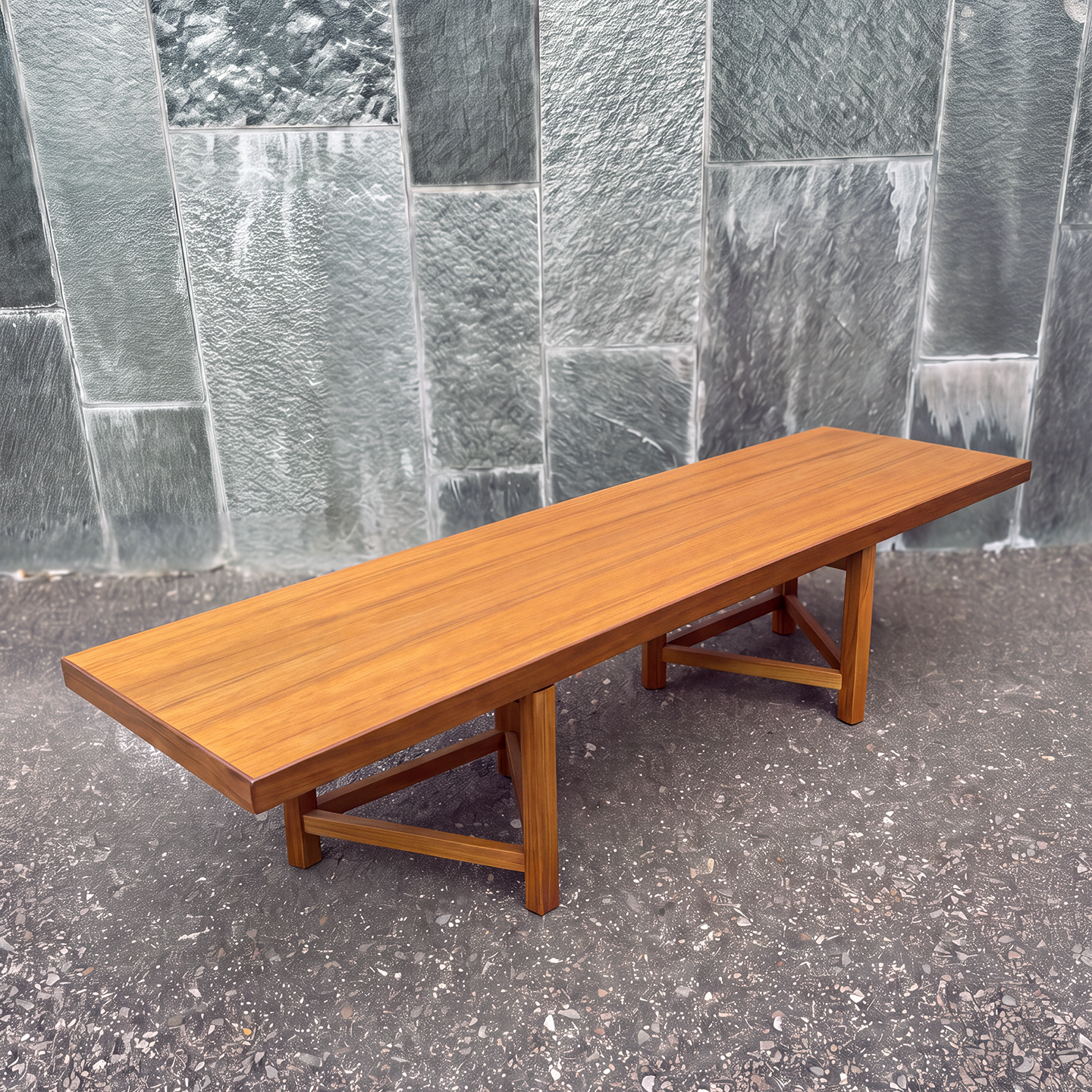 Bänk/soffbord i teak