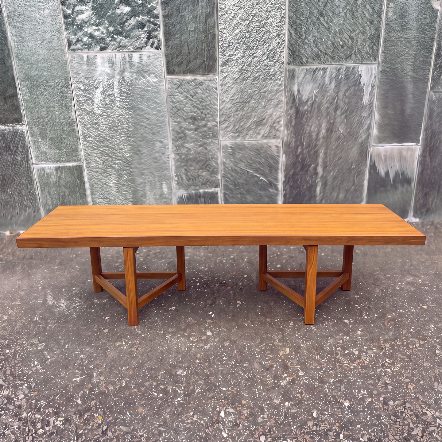 Bänk/soffbord i teak
