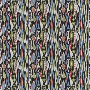 Tryckt tyg BULBOUS Blue