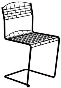 Stol H-TECH lackerad