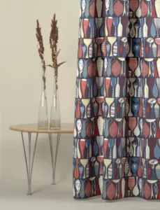 Tryckt tyg POTTERY 1954-2004