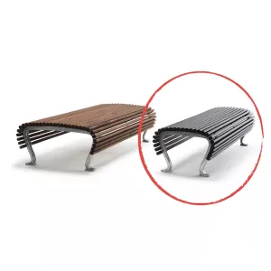 Bänk JUJOL Smal i mahogny eller ek