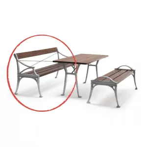 Soffa LESSEBO i mahogny, ek eller accoya