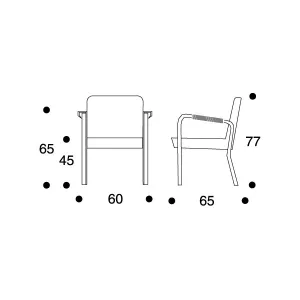 Omklädsel av Alvar Aalto karmfåtölj P46 i tyg eller skinn