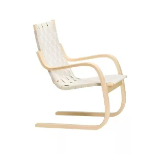 Omklädsel av Alvar Aalto karmfåtölj P406 i sadelgjord