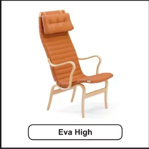 Omklädsel av nackkudde i skinn till Bruno Mathsson fåtöljer