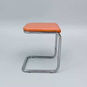 Pall BAUHAUS i krom och skinn