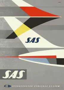 Travelposter 50x70 SAS BAKVINGE