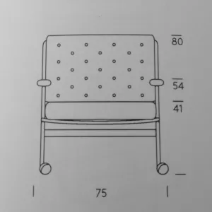 Kuddsats KARIN 73 i skinn Elmo Tique