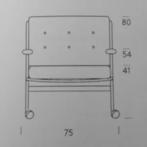 Kuddsats KARIN 73 i linnetyg Flax 21