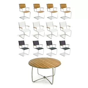 Grupp N-120-4 i TEAK eller TYG