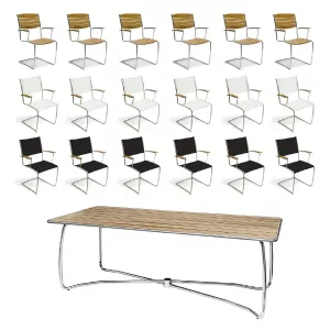 Grupp N-220-6 i TEAK eller TYG