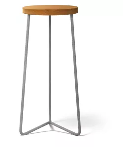 Tre-bent pall V-1 63 cms teak