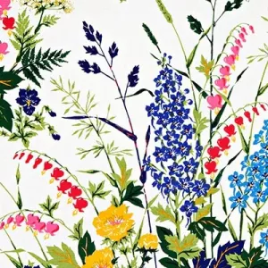 Handtryckt tyg LÖJTNANTSHJÄRTA