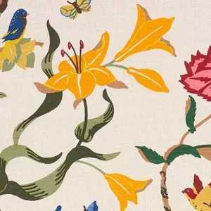 Handtryckt tyg PARADISTRÄD