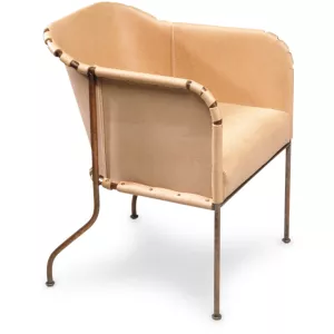 AMBASSAD karmstol i läder