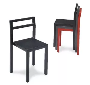 Stol NON i svart gummi