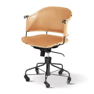 SHERIFF arbetsstol i läder