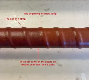 Läderlindad ny stång med åtta färgval