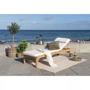 Andorra Teak sun bed.