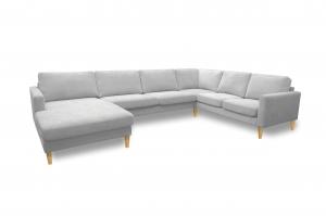 Linn hörnsoffa med divan vänster