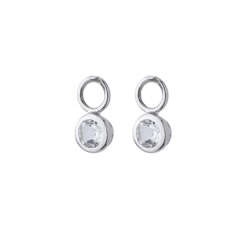 Hänge med vit topas/silver 925