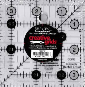 Inch linjal 3,5" x 3,5"