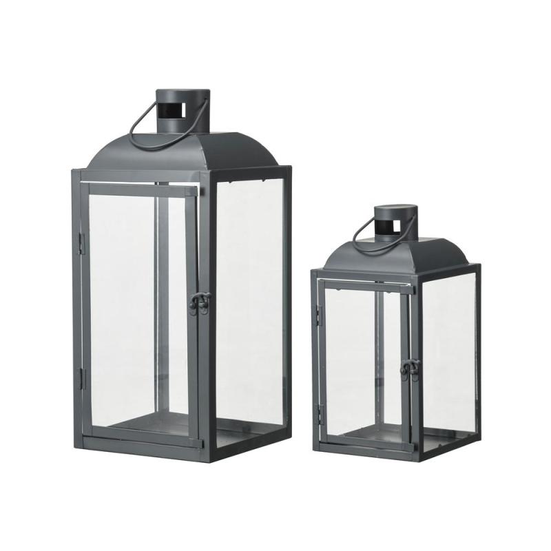 Polly Lykta Grön/Grå Stor