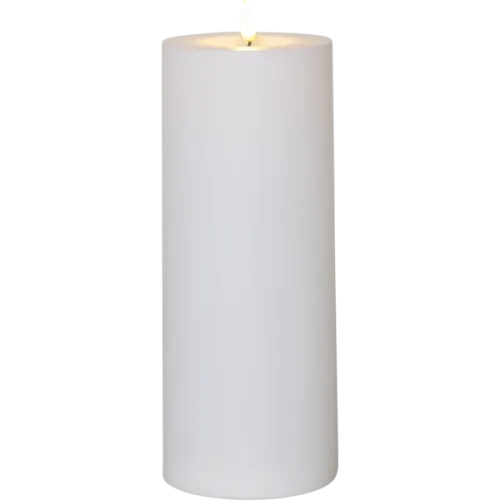 LED Ljus Flamme Rak Vit