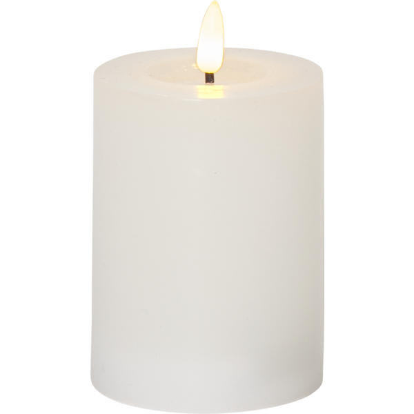 Flamme Flow Blockljus LED Vit
