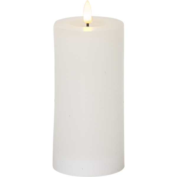 Flamme Flow Blockljus LED Vit