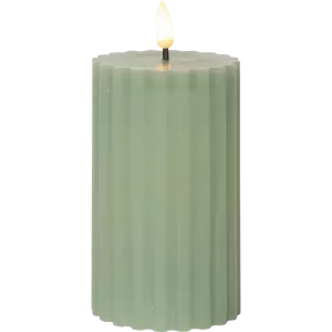 LED Blockljus Flamme Stripe Grön