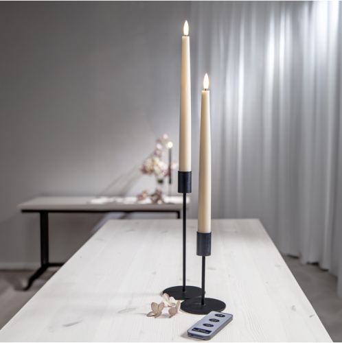 Flamme Slim Antikljus LED Beige