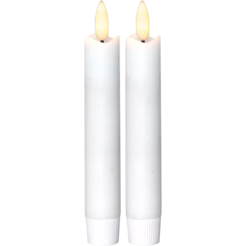 Flamme Antikljus LED Vit