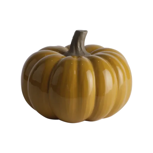 Pumpa Dekoration Senapsgul Large