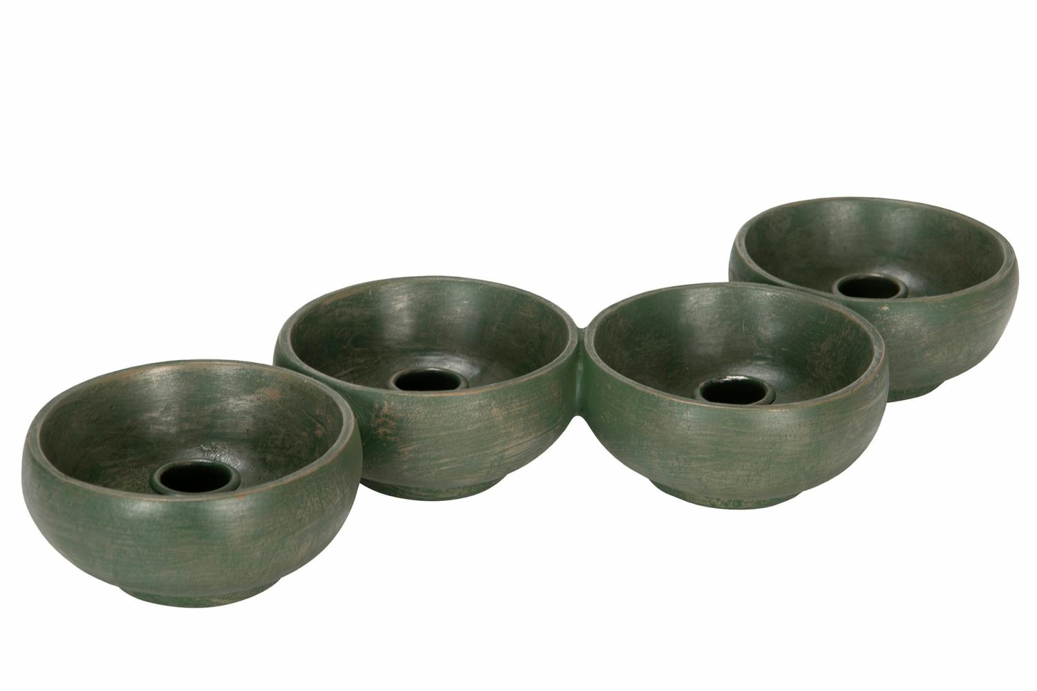 Ljusstake Grön 4 Ljus