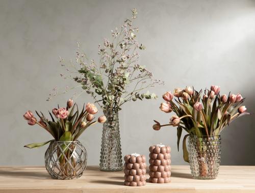 Bubbly Ljusstake Brunrosa