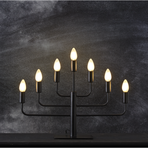 Pix Metalljusstake Svart