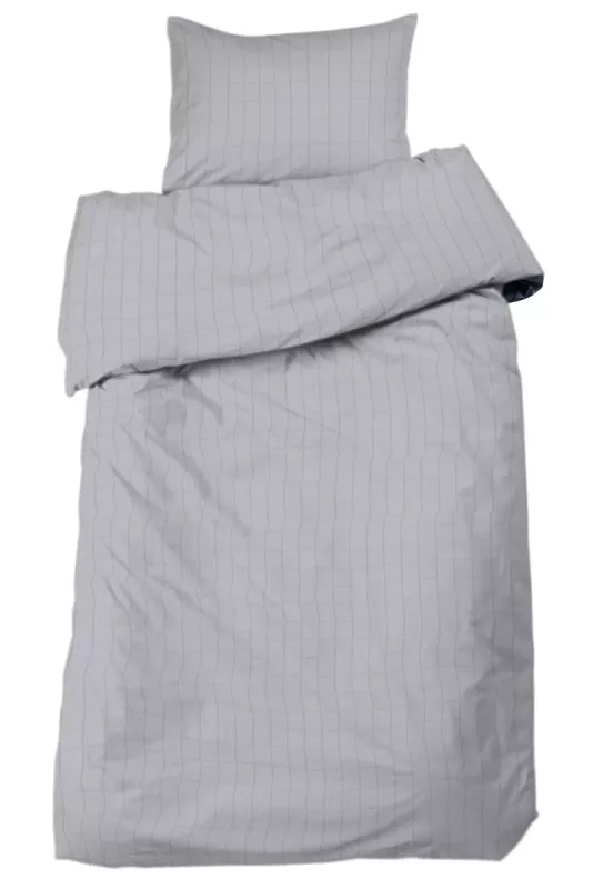 Square Satin Bäddset Grå