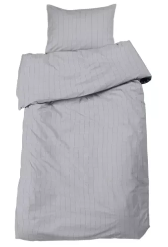 Square Satin Bäddset Grå