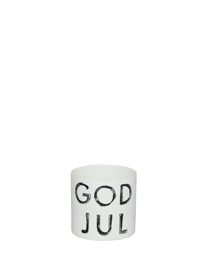 God Jul Kruka Svart/Vit