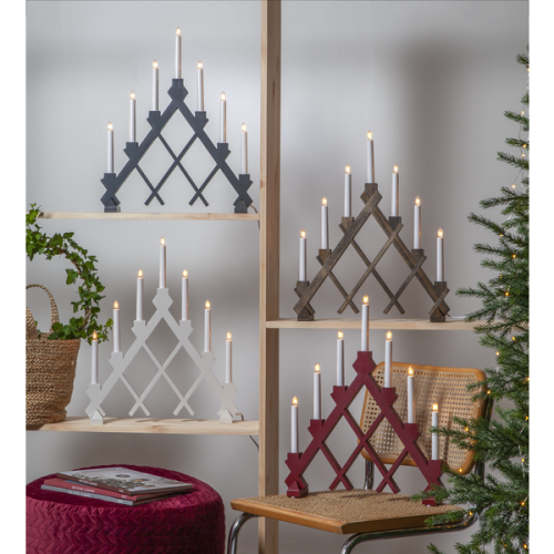 Rut Träljusstake Röd