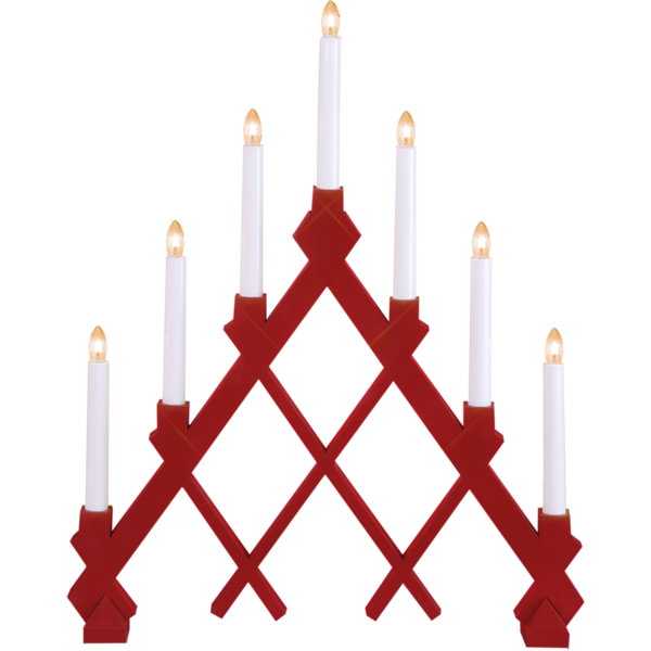Rut Träljusstake Röd