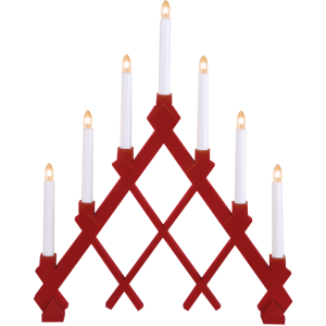 Rut Träljusstake Röd
