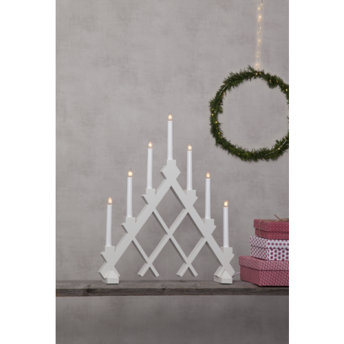 Rut Träljusstake Vit