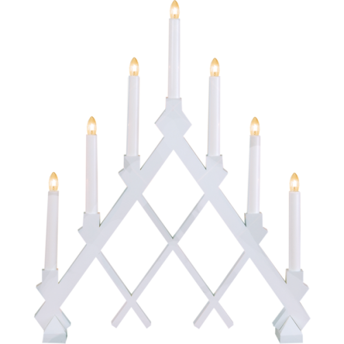 Rut Träljusstake Vit